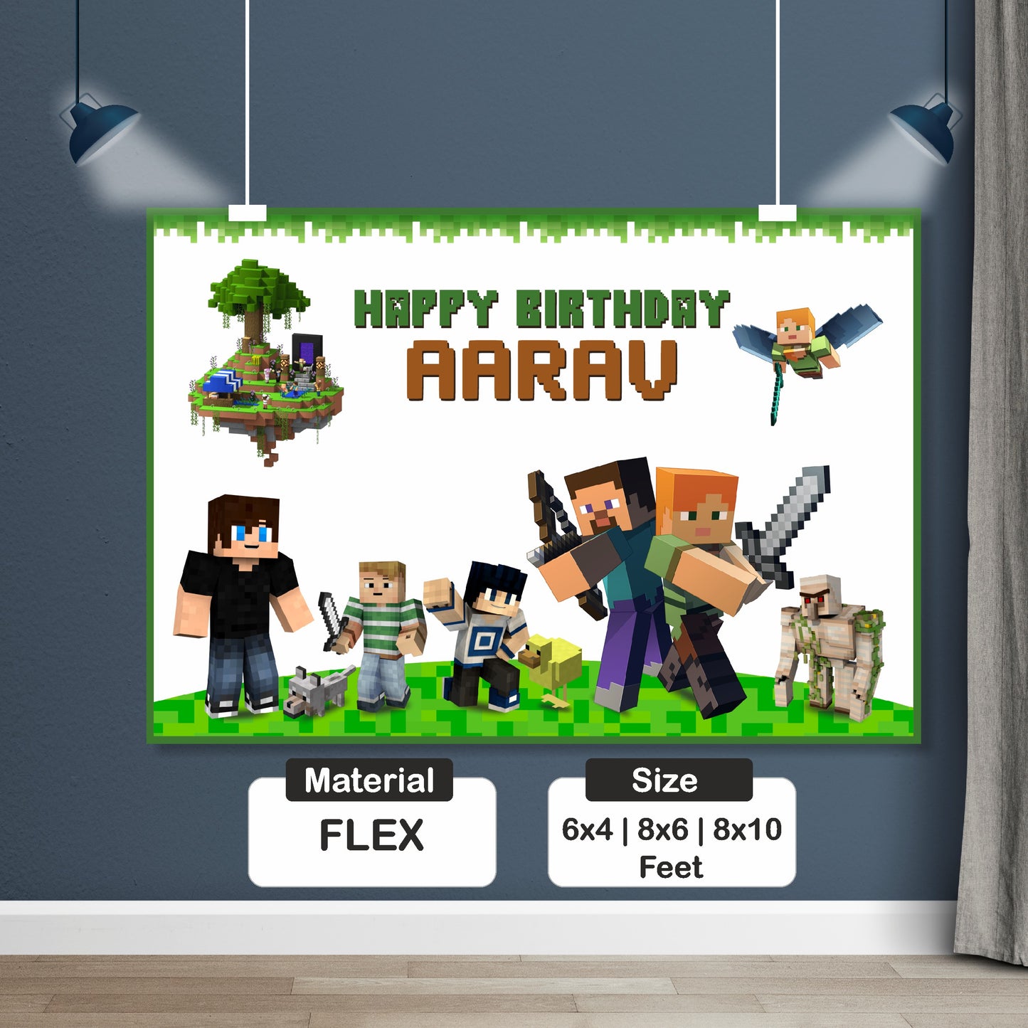 Minecraft Theme Classic-2 Backdrop