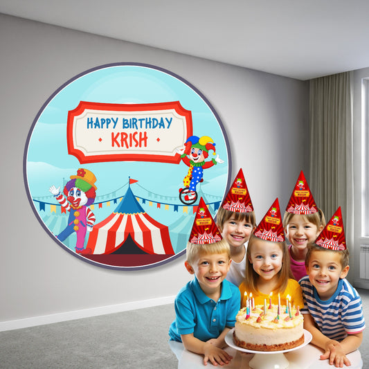 Carnival Theme Classic Round Backdrop