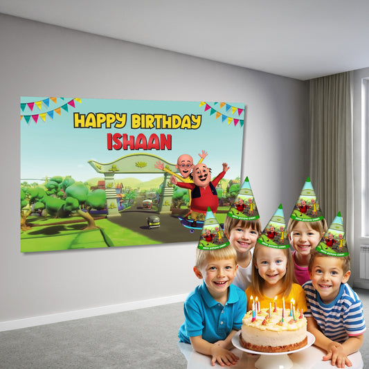 Motu Patlu Theme Backdrop