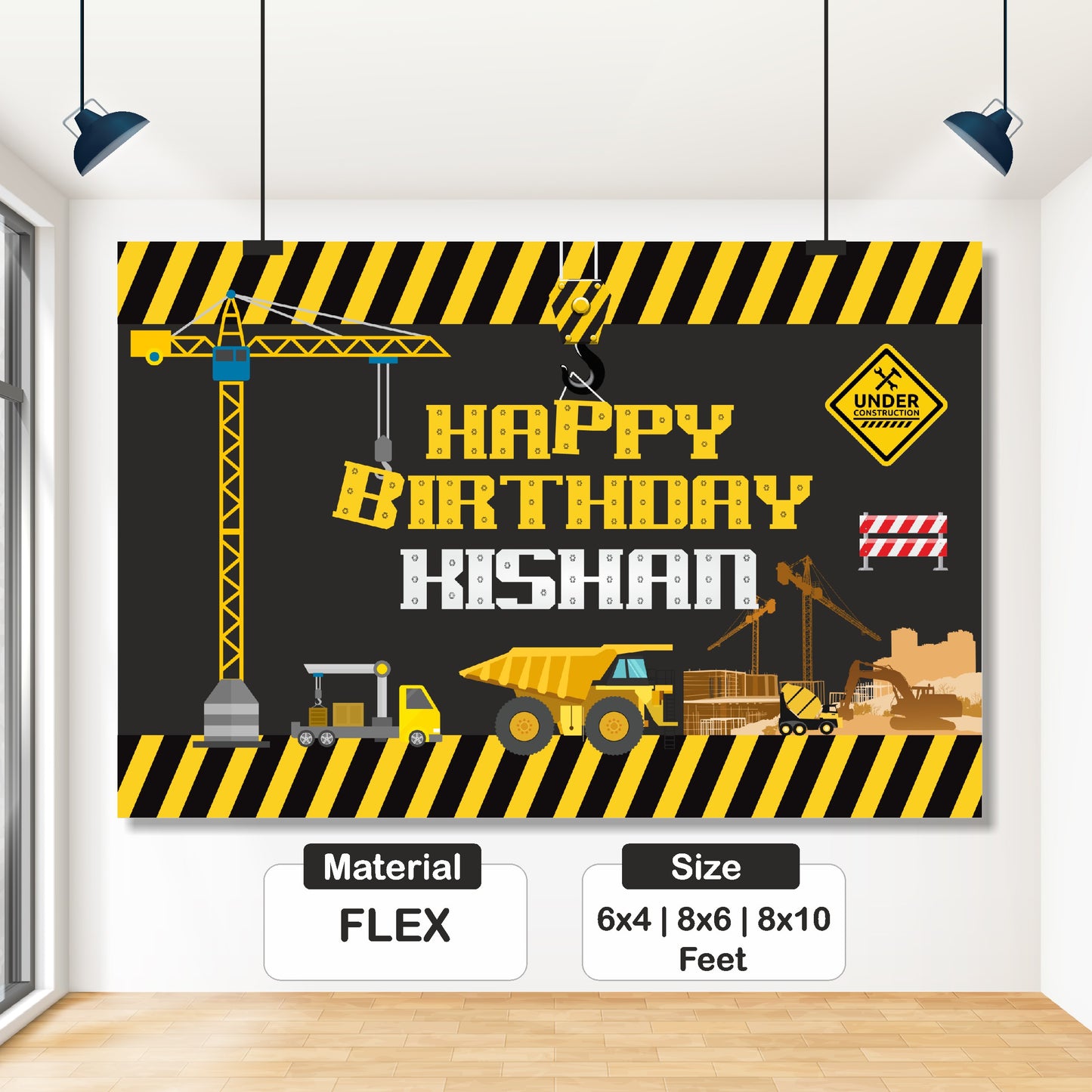 Construction Theme Backdrop