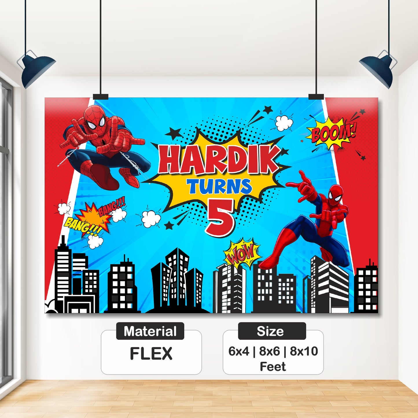 Spiderman Theme Backdrop