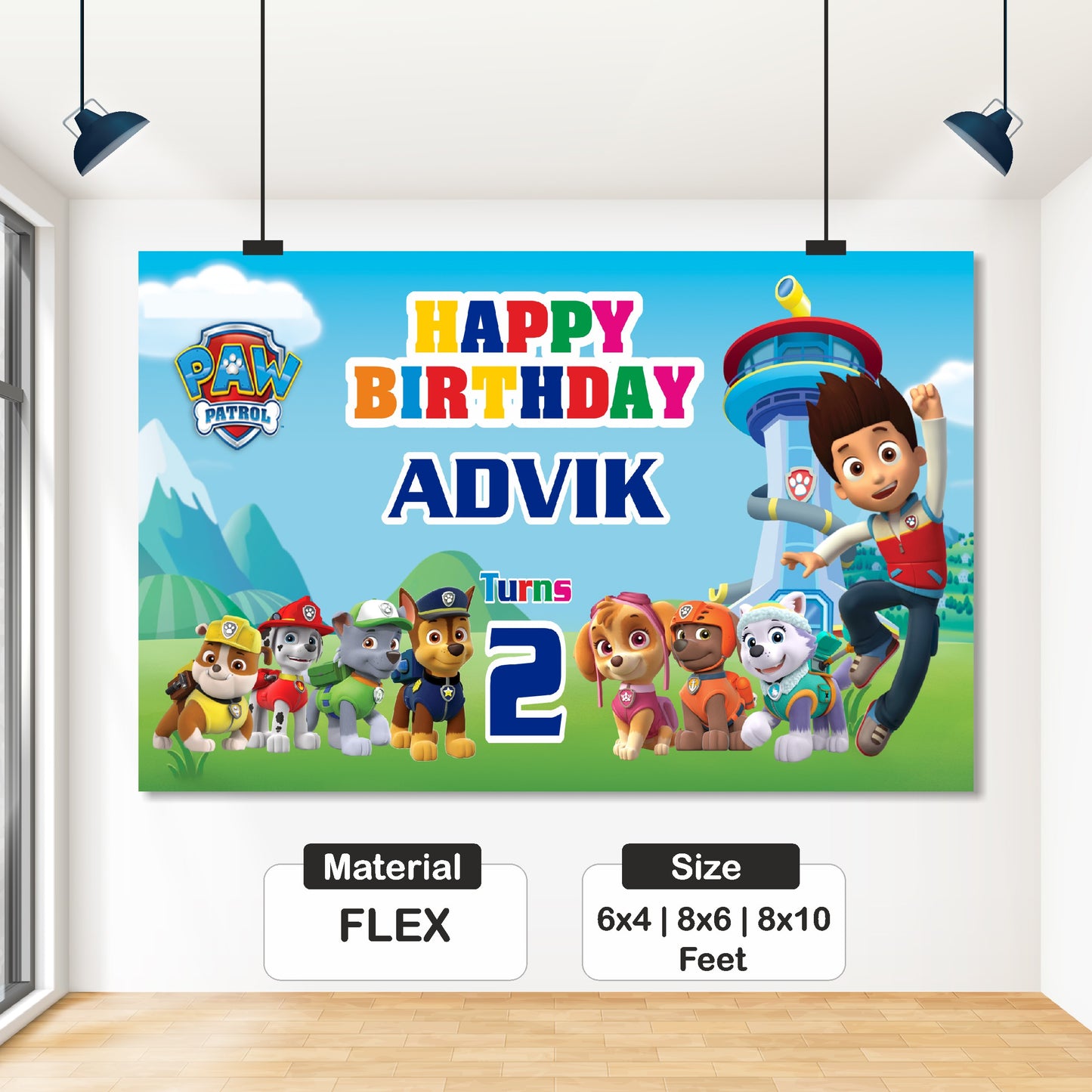 Paw Patrol Theme Backdrop