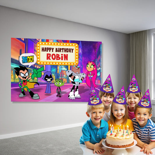 Teen Titans Theme Backdrop