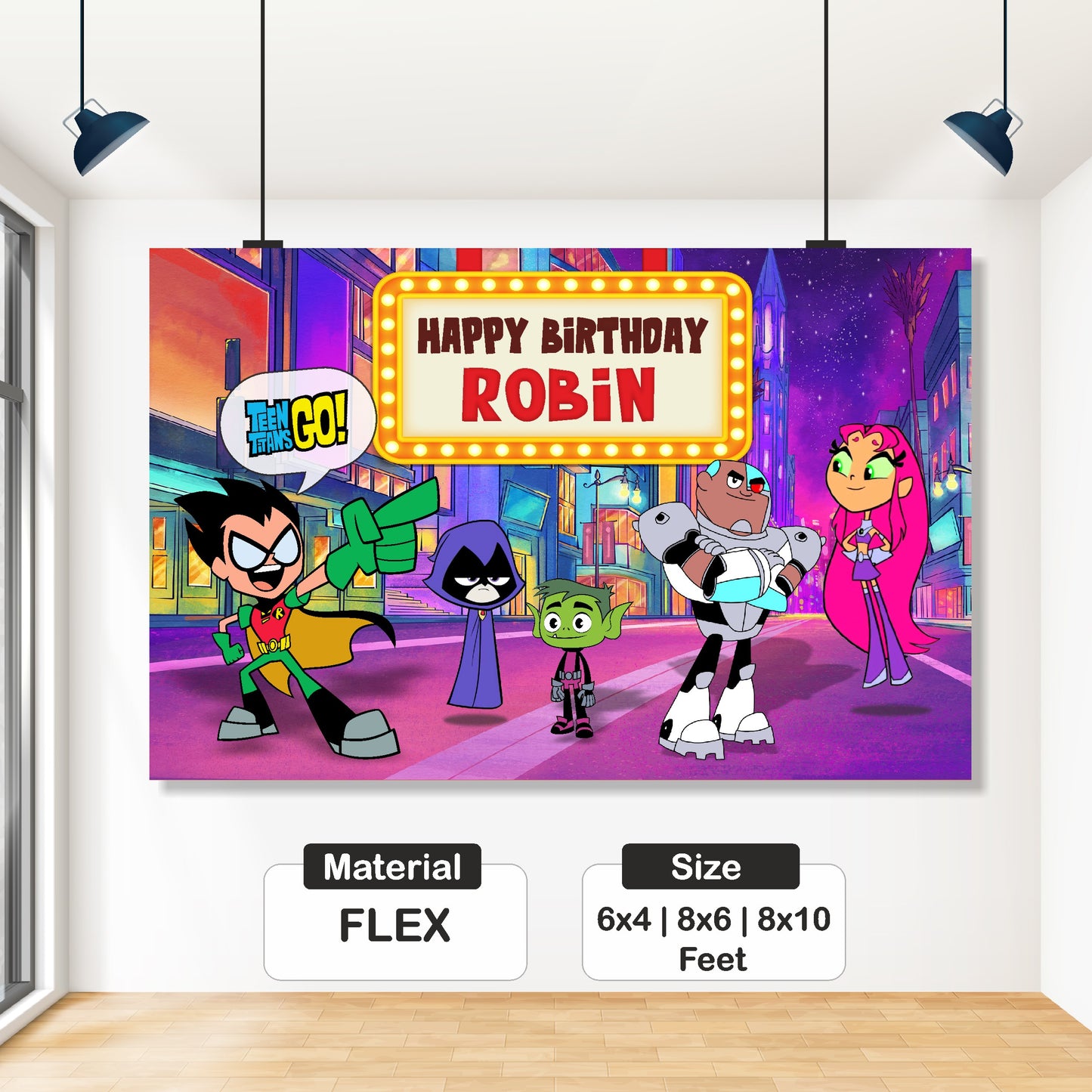 Teen Titans Theme Backdrop