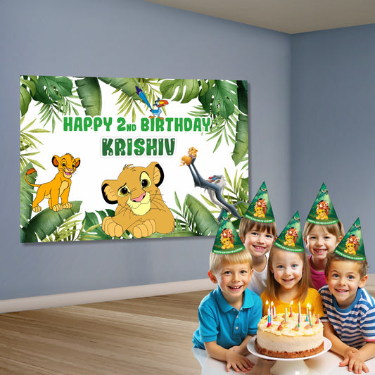 Lion King Theme Customized Backdrop