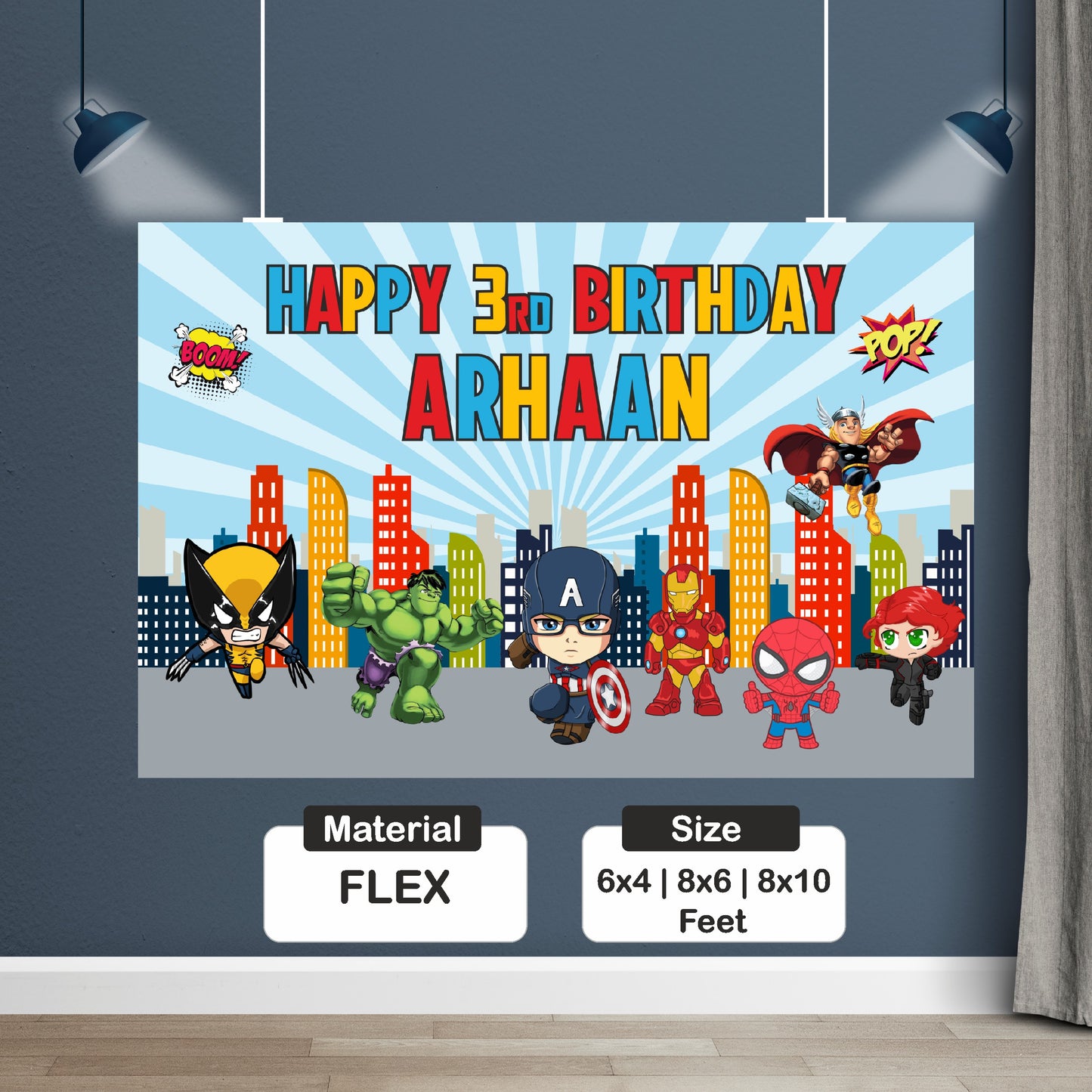 Avengers Theme Classic-2 Backdrop