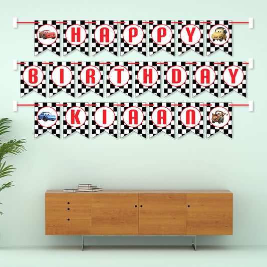 McQeen Car Theme Bunting
