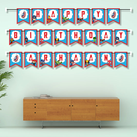 Avengers Theme Customized Bunting