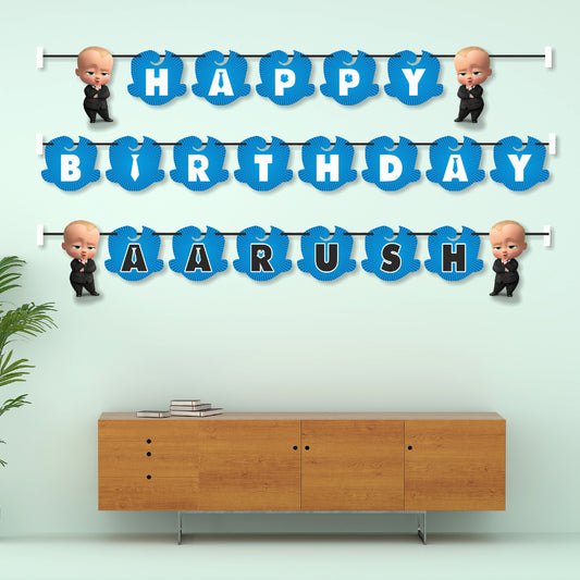 Boss Baby Theme Personalized Bunting