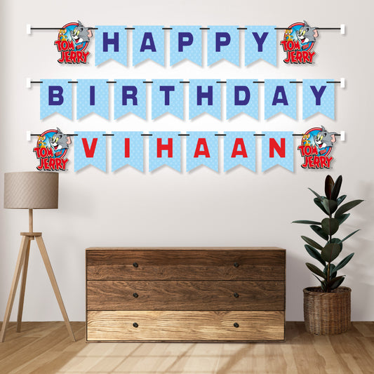 Tom & Jerry Theme Personalized Bunting