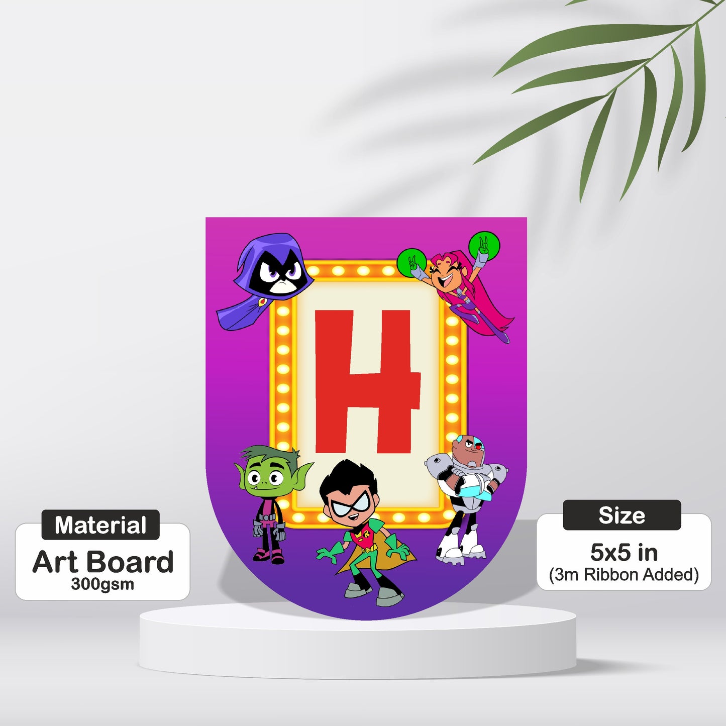Teen Titans Theme Personalized Bunting