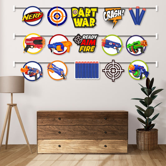 Nerf Gun Theme Character Bunting