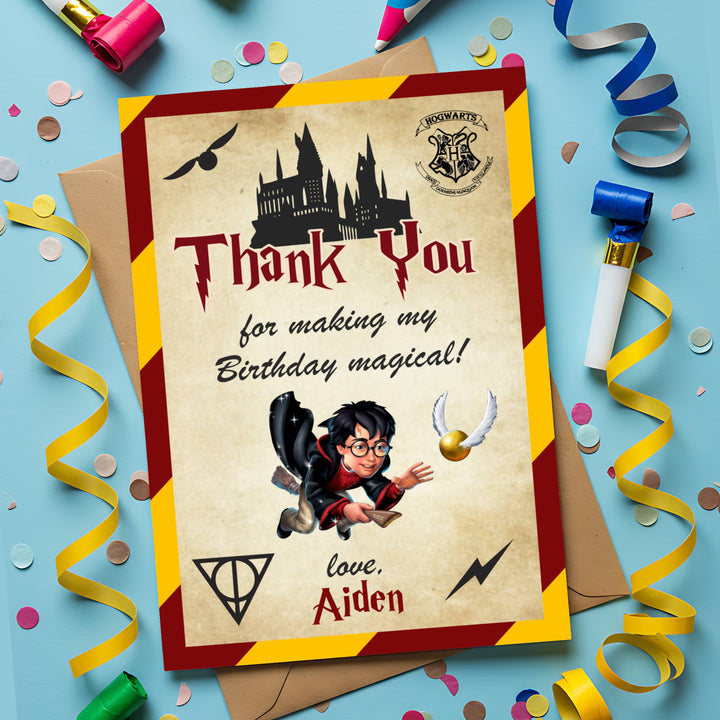 Harry Potter Theme Thank You Cards