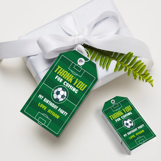 Football Theme Thank You Tag