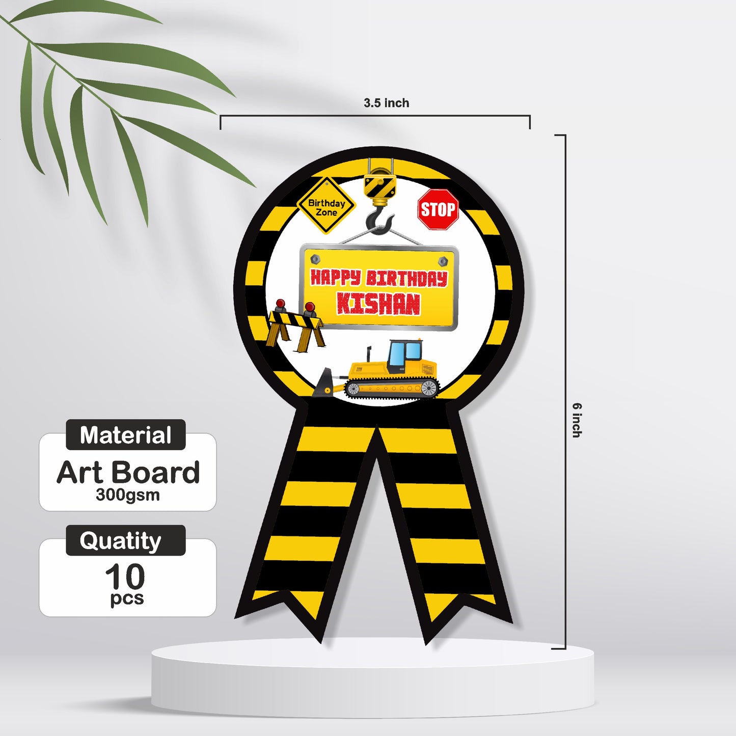 Construction Theme Badge