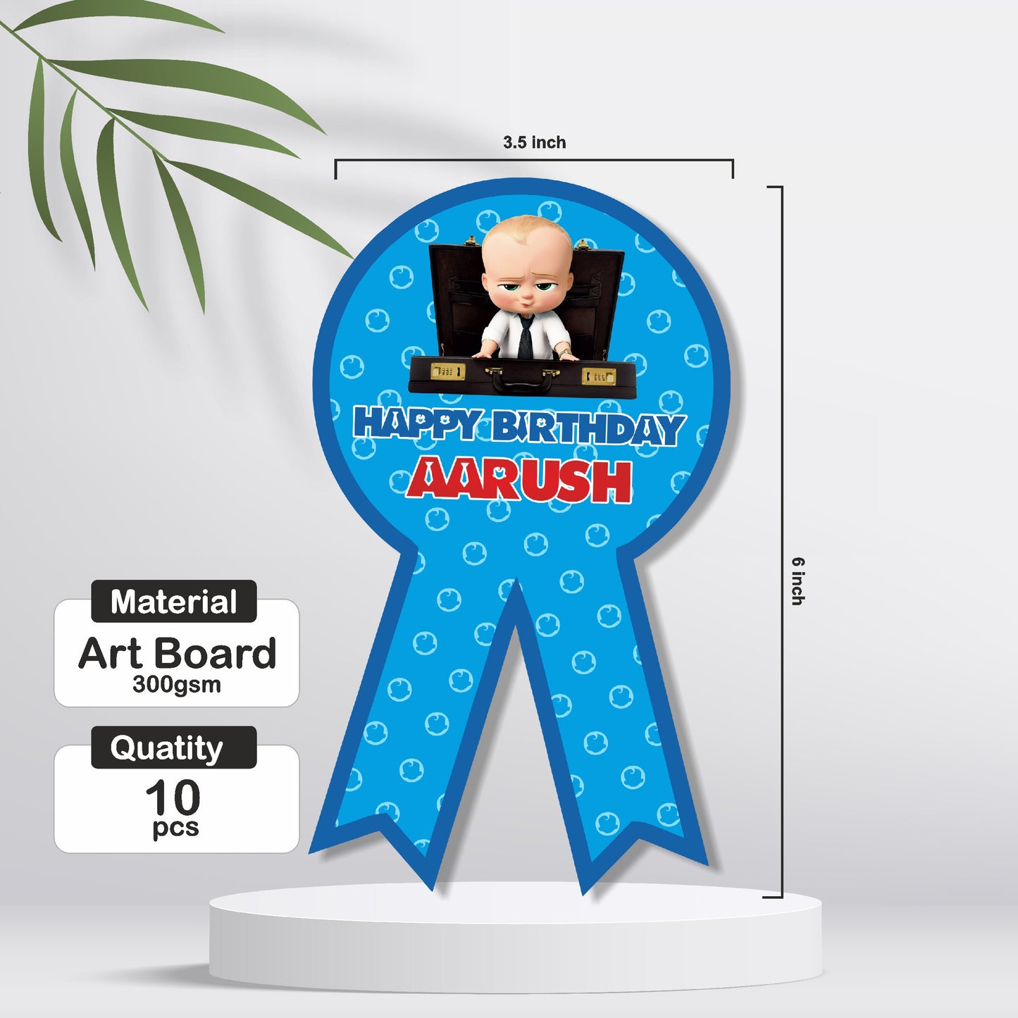 Boss Baby Theme Badge