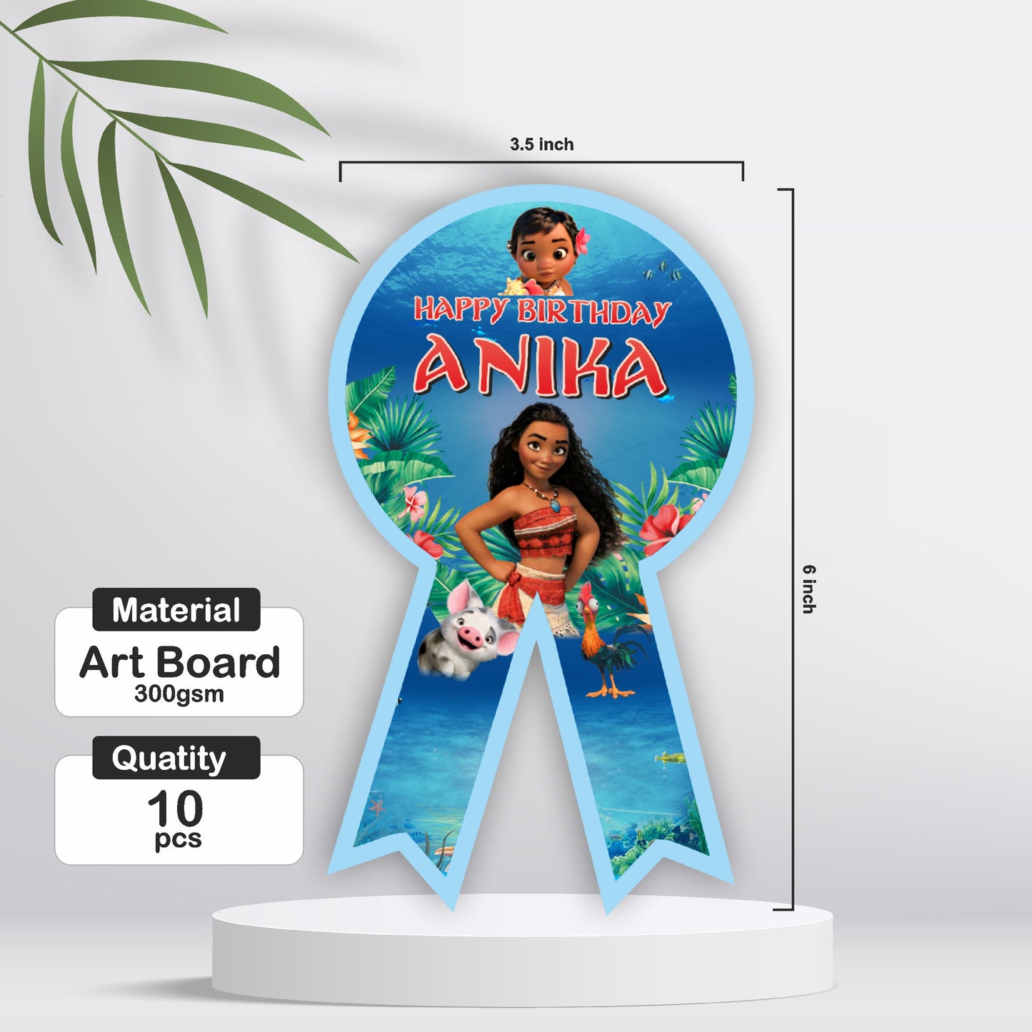 Moana Theme Badge