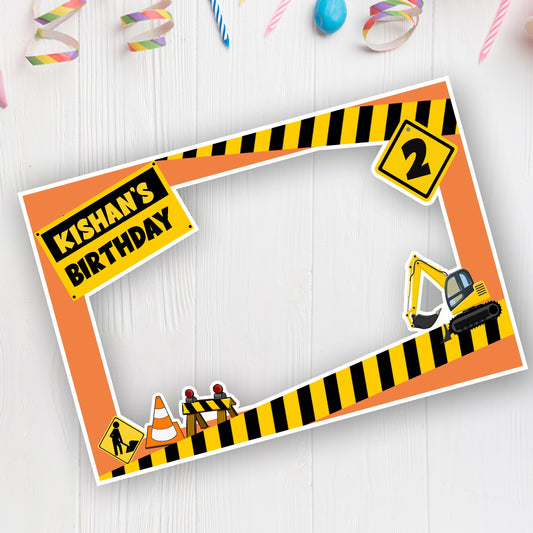Construction Theme Photobooth