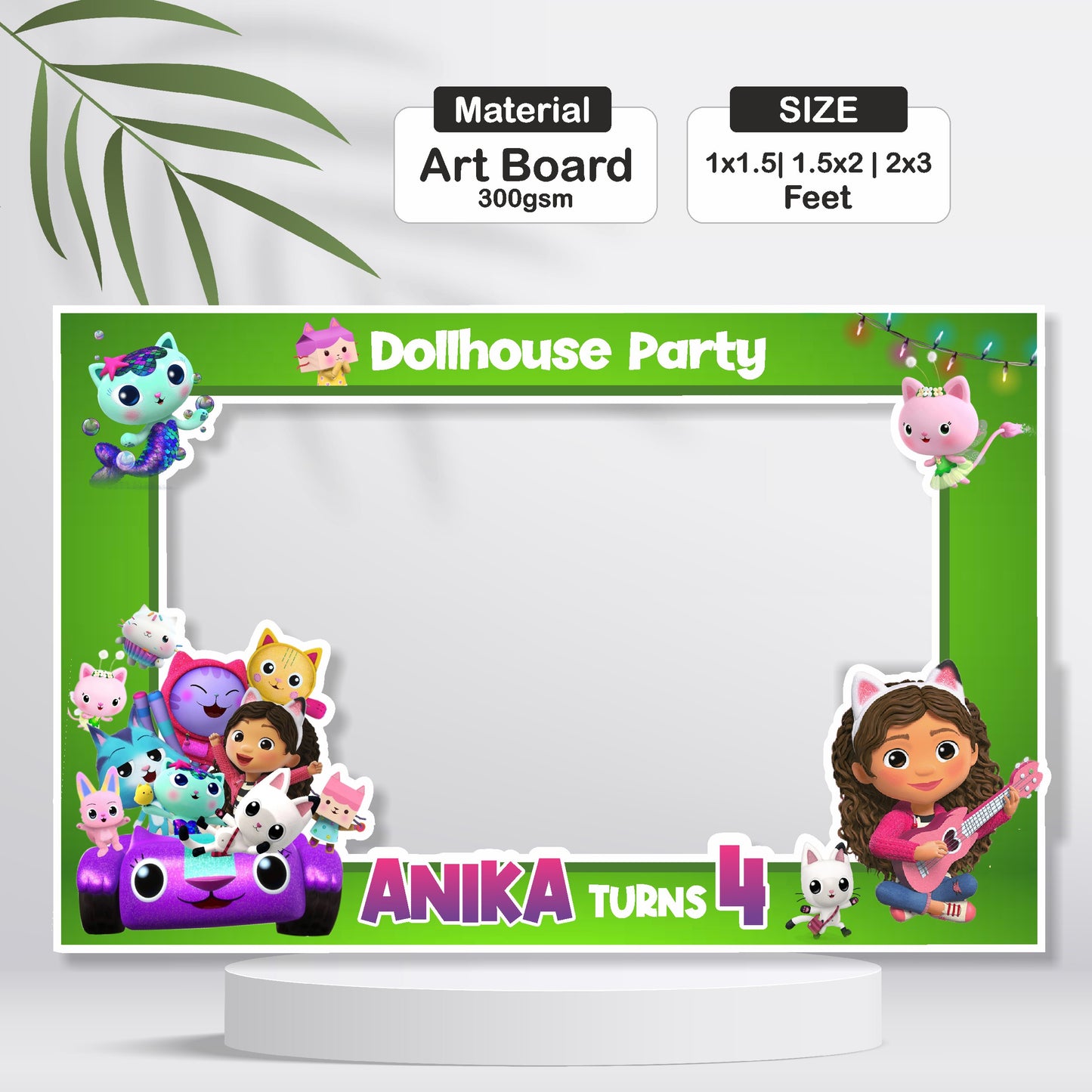 Gabby’s Dollhouse Theme Personalized Photobooth