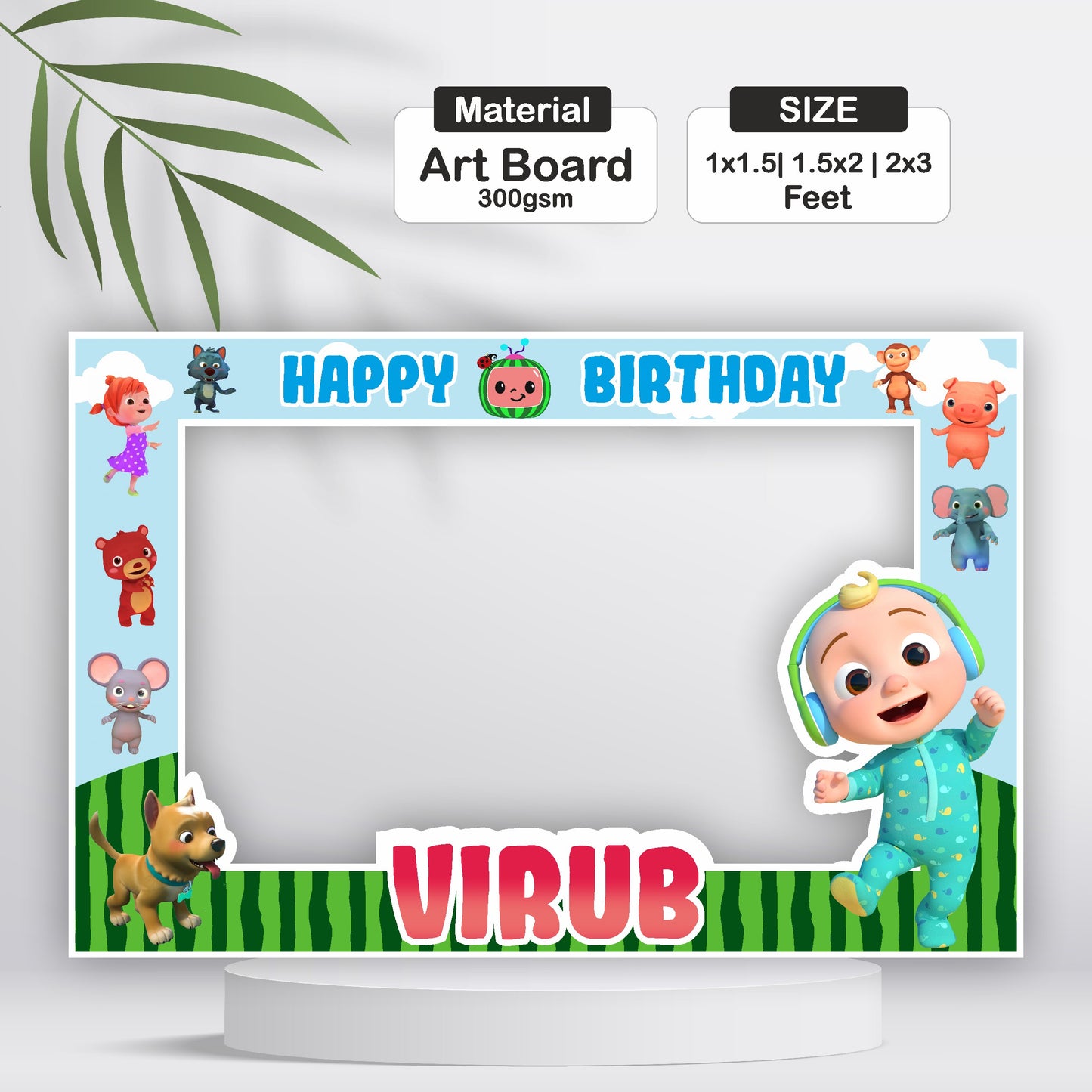 Cocomelon Theme Photobooth