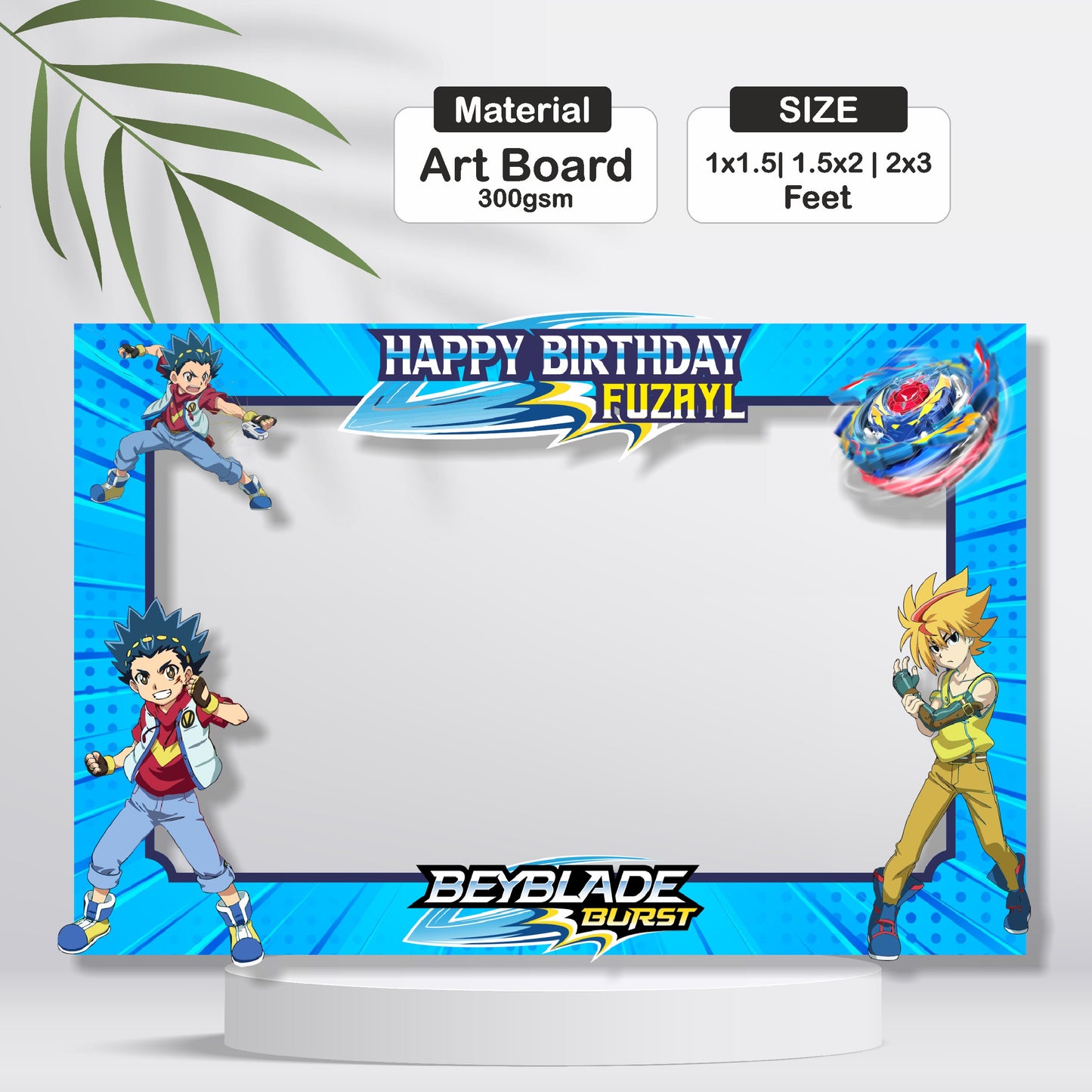 Beyblade Theme Photobooth