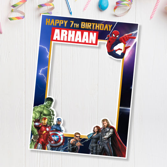Avengers Theme Personalized Photobooth