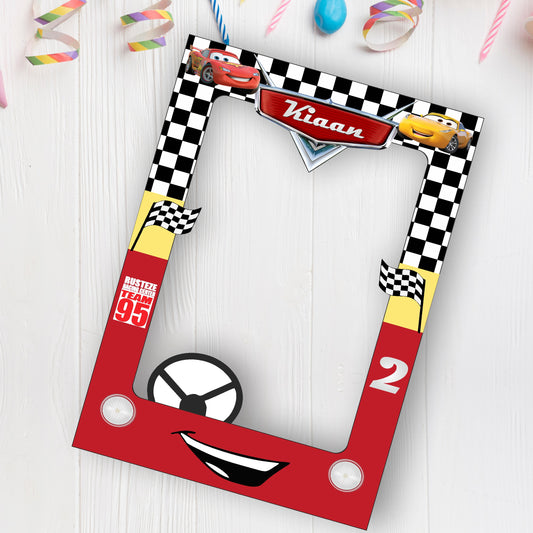 McQeen Car Theme Personalized Photobooth