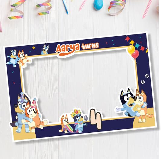 Bluey Theme Personalized Photobooth