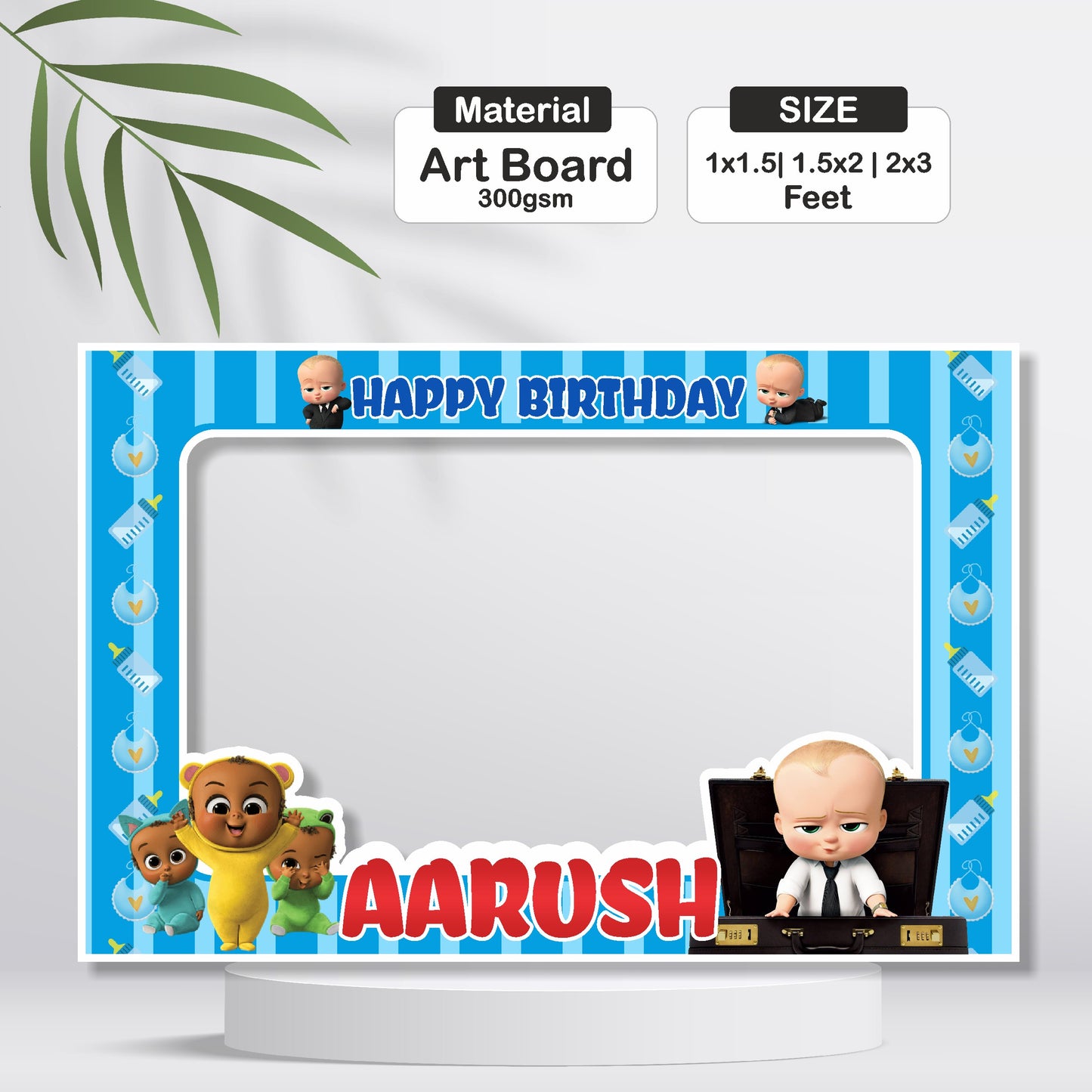 Boss Baby Theme Personalized Photobooth