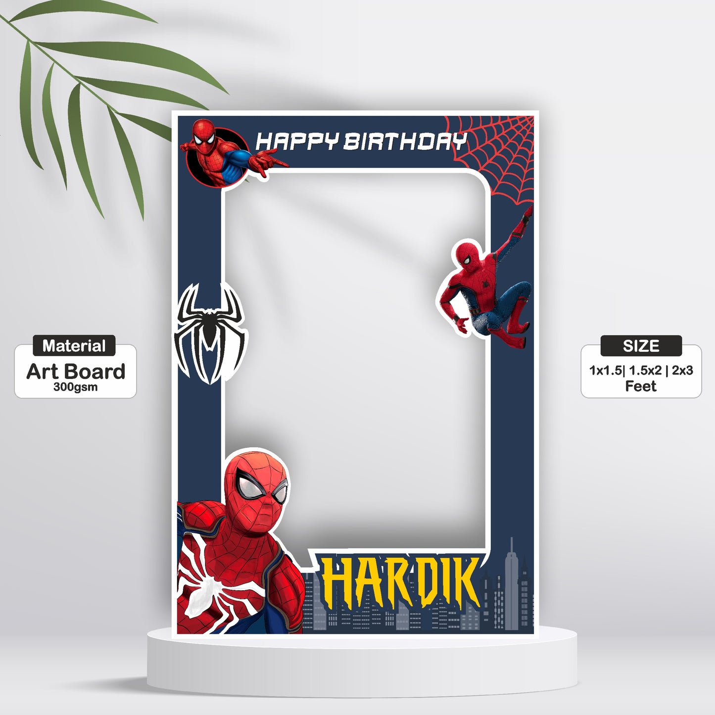 Spiderman Theme Personalized Photobooth