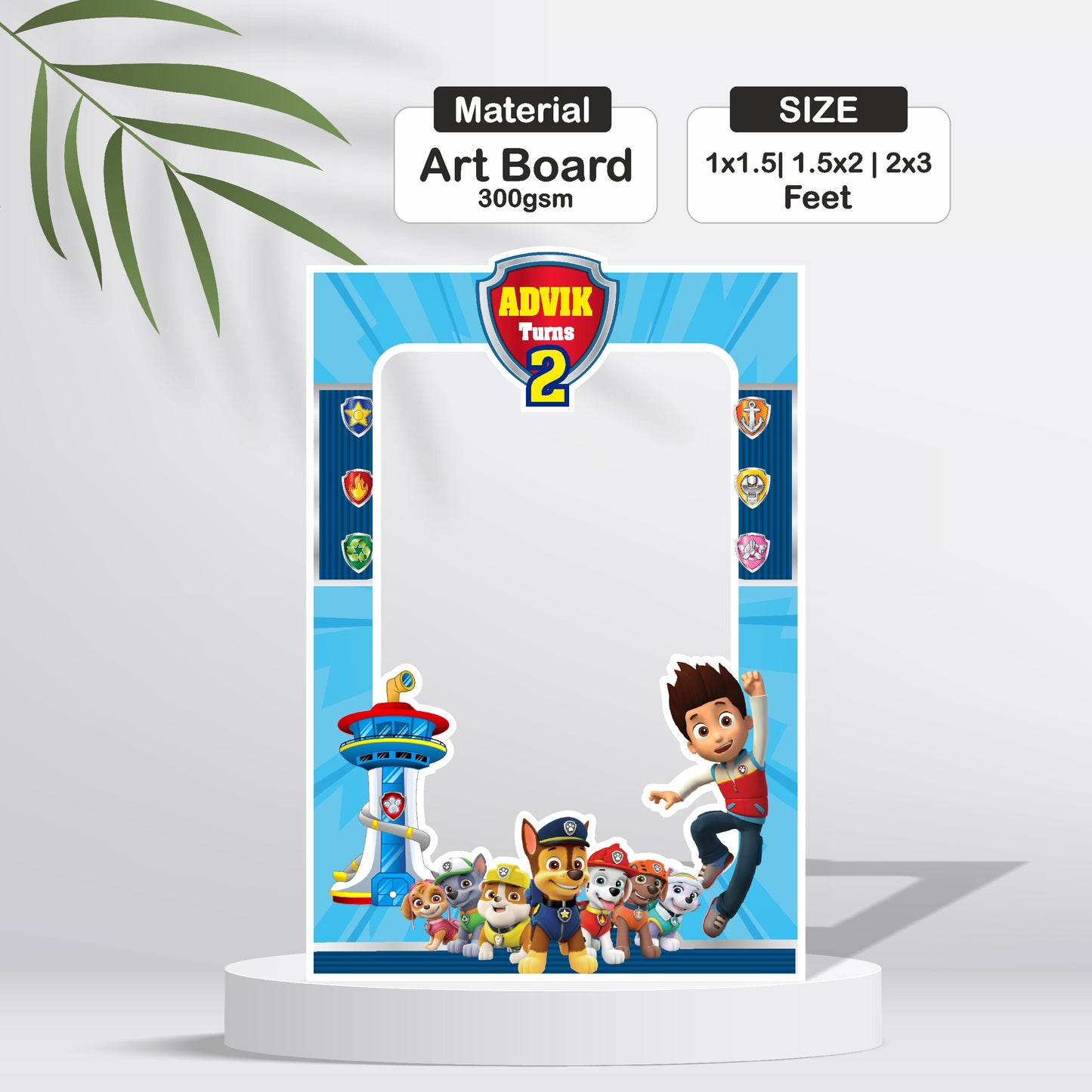 Paw Patrol Theme Personalized Photobooth
