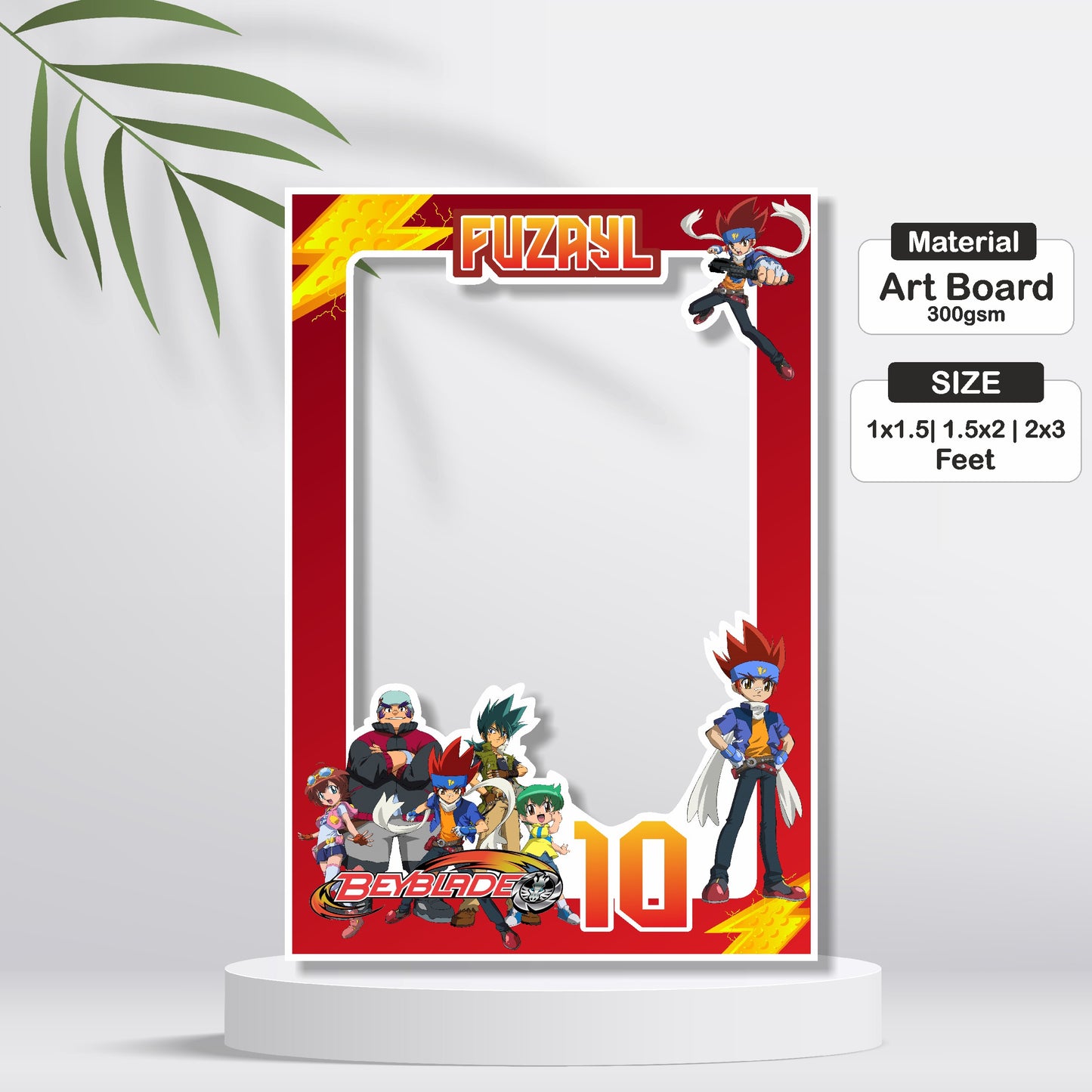 Beyblade Theme Customized Photobooth