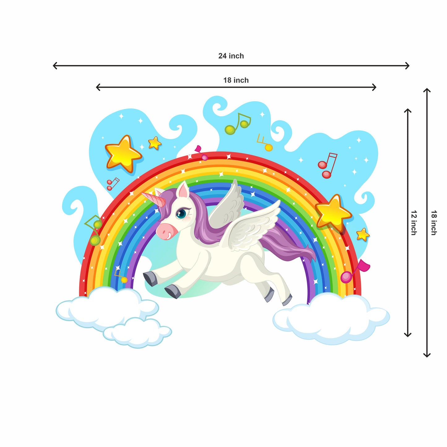 Unicorn  Theme Cutout - BP 001