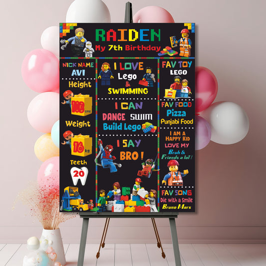 Lego Theme Chalkboard