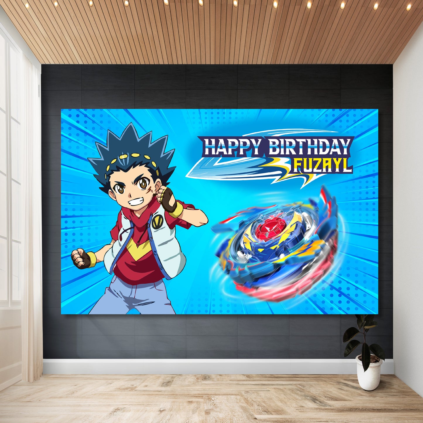 Beyblade Theme Backdrop