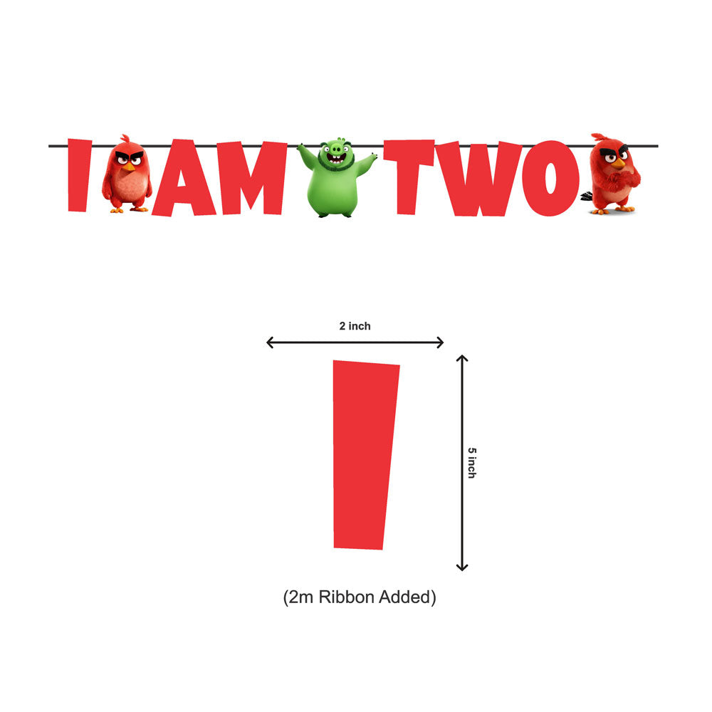 Angry Birds Theme Age Bunting