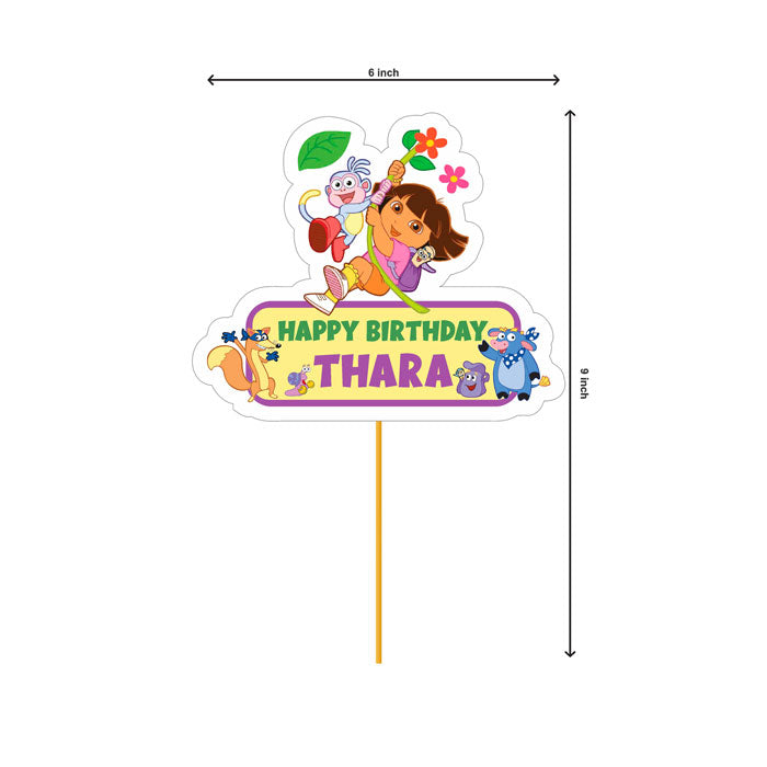 Dora the Explorer Theme Customized Caketopper