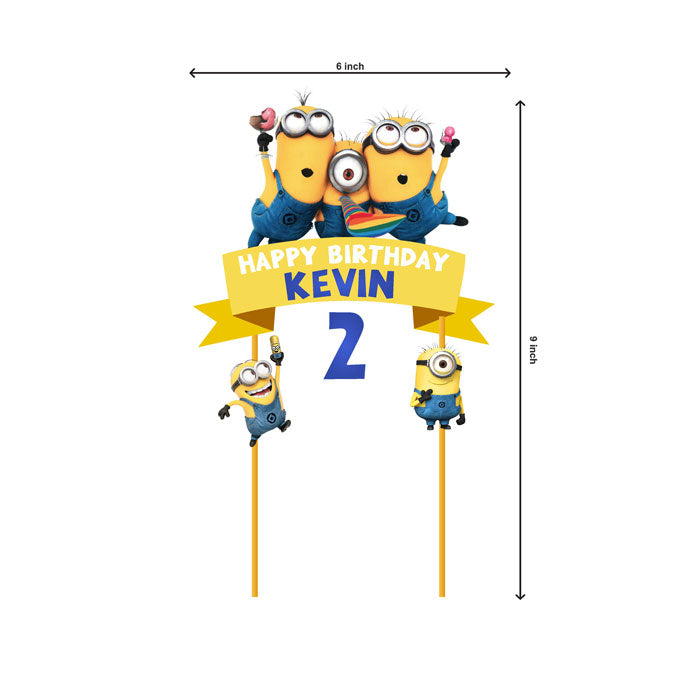 Minions Theme Caketopper