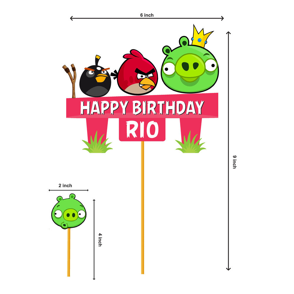 Angry Birds Theme Caketopper
