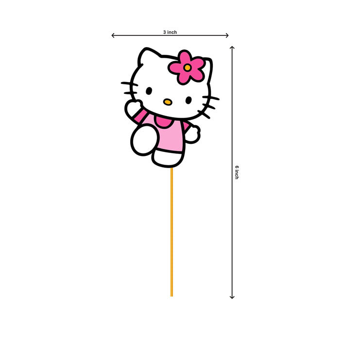 Hello Kitty Theme Cupcake Topper