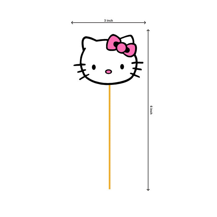Hello Kitty Theme Classic Cupcake Topper