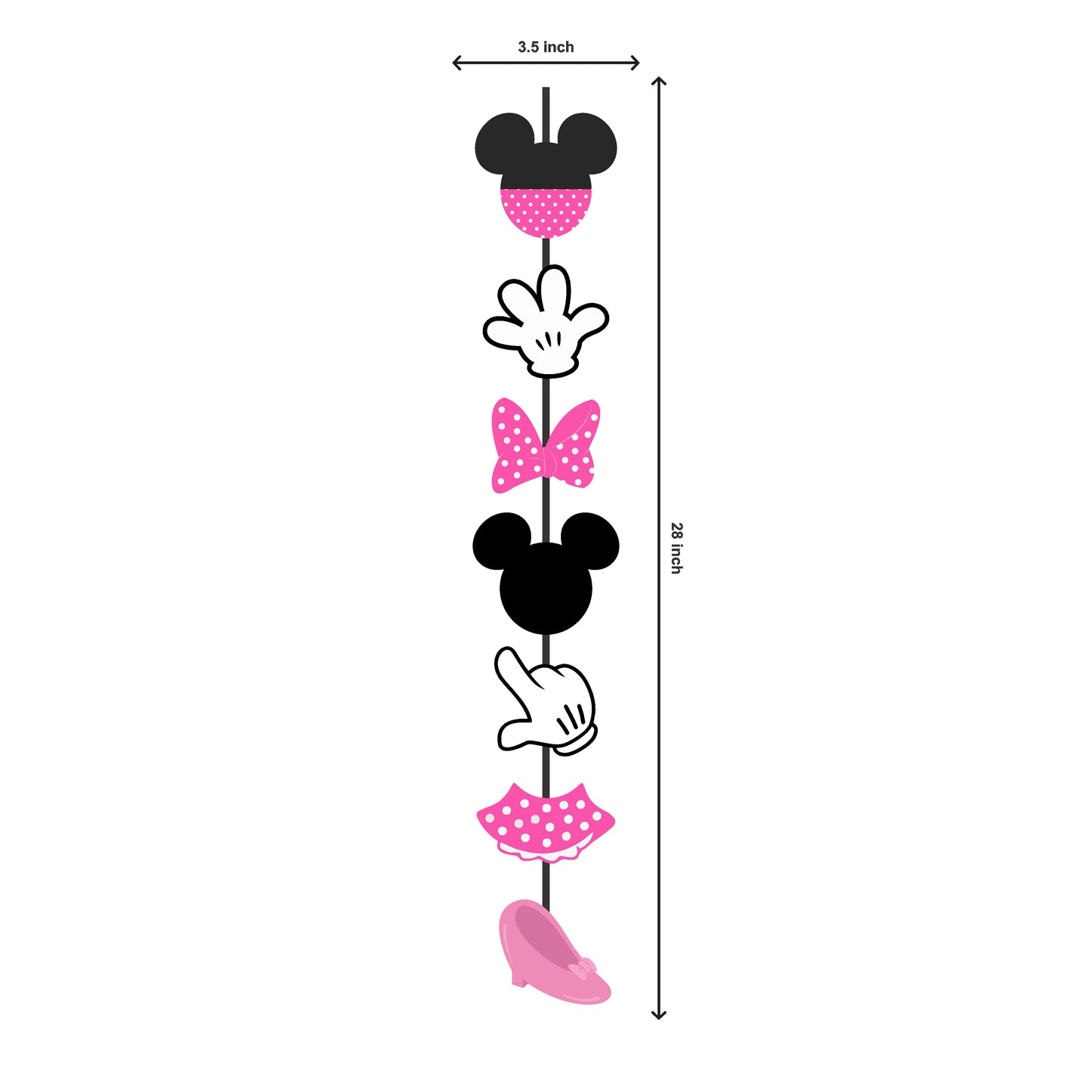 Minnie Mouse Theme Classic Danglers