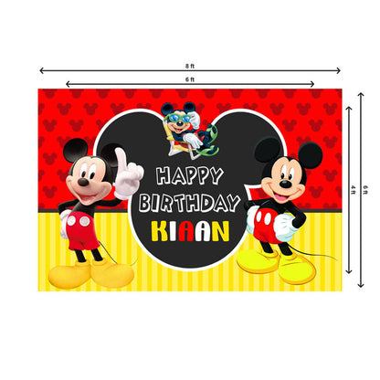 Mickey Mouse Theme Backdrop