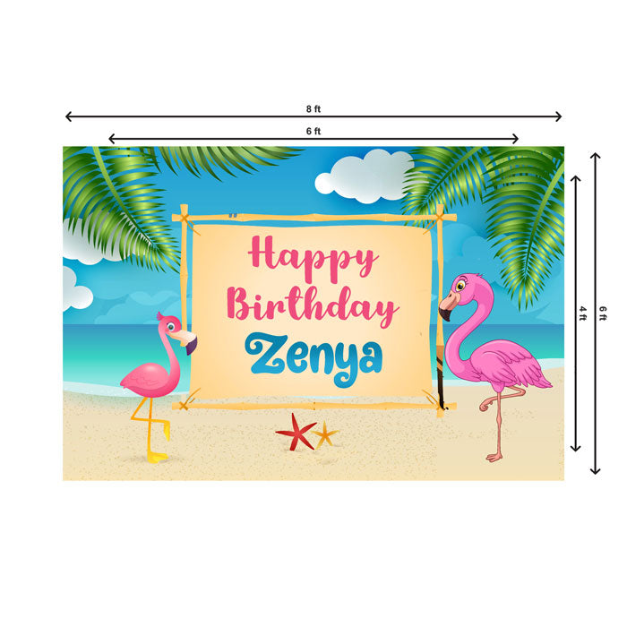 Flamingo Theme Backdrop