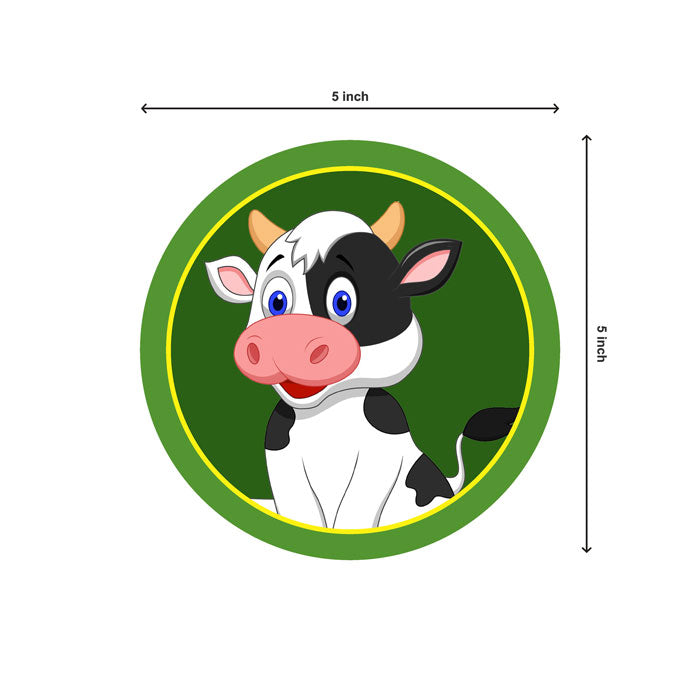 Farm Theme Round Swirls