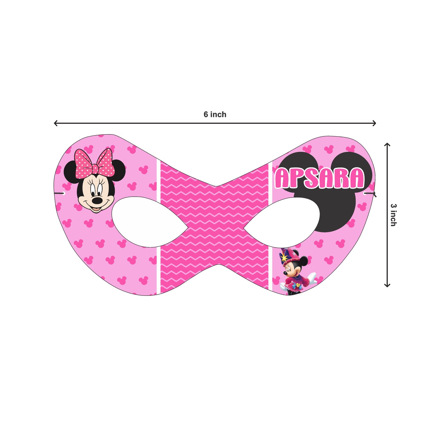 Minnie Mouse Theme Personalized Eye Mask