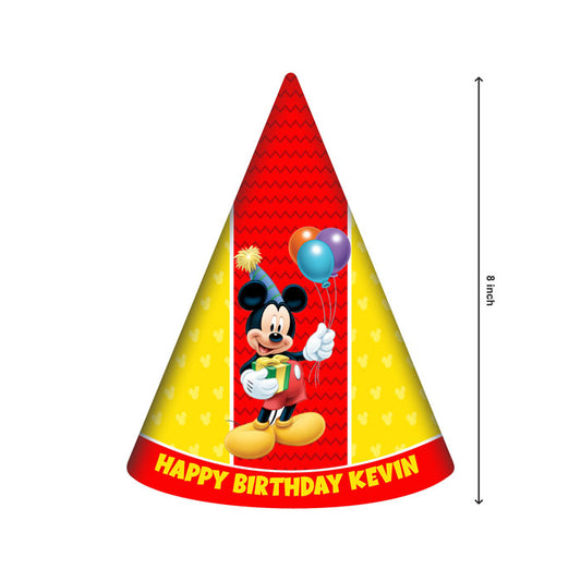 Mickey Mouse Theme Customized Hat