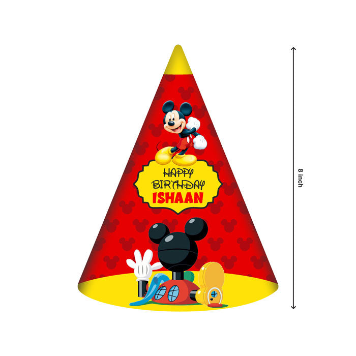 Mickey Mouse Theme Personalized Hat