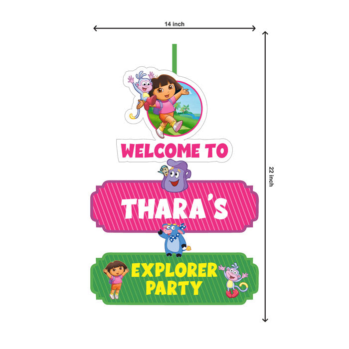 Dora the Explorer Theme Personalized Door Poster