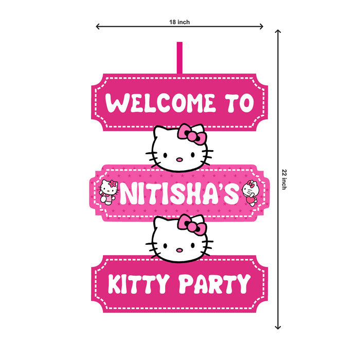 Hello Kitty Theme Door Poster